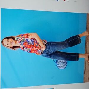 TALBOTS RAFFIA HANDBAG IN BLUE